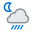 Lluvias fuertes o moderadas
