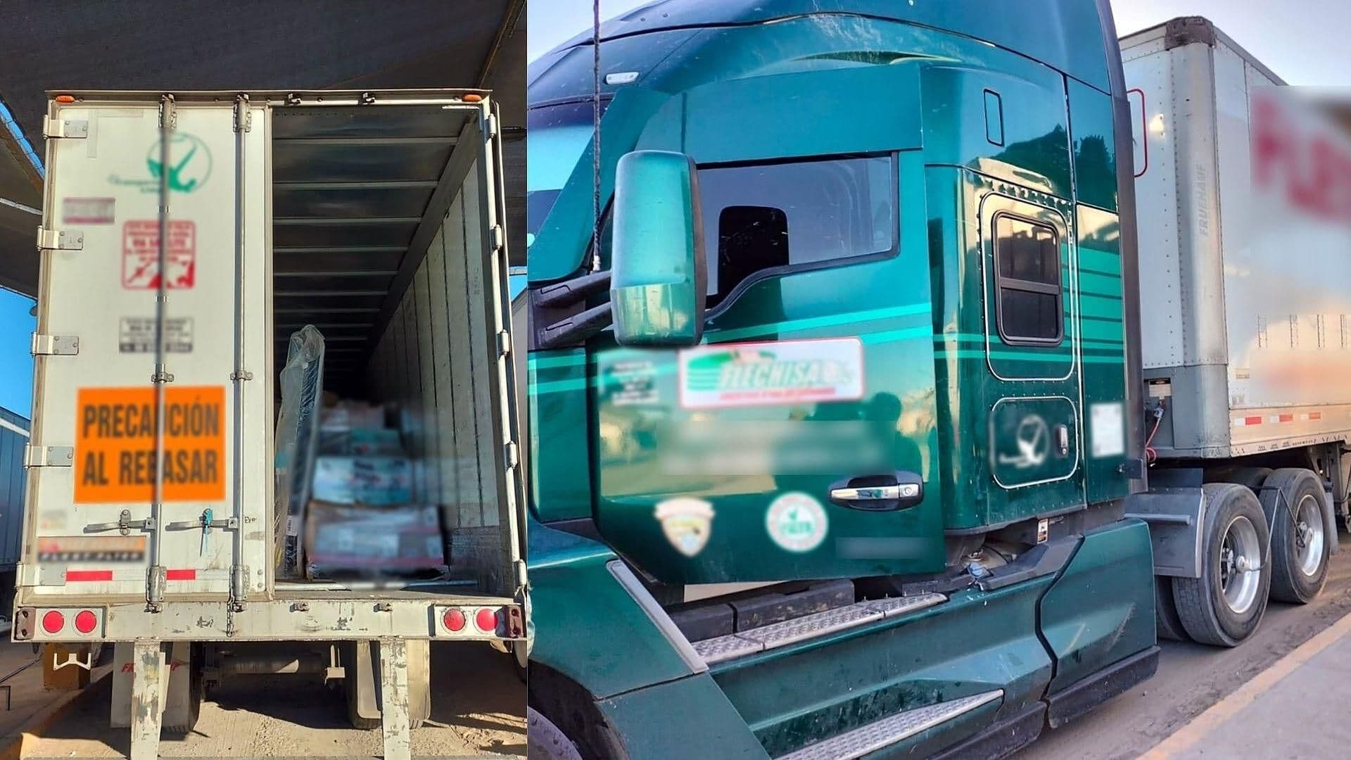 Detienen a Chofer de Tráiler en Retén Cucapah en Sonora; Transportaba a Migrantes Africanos