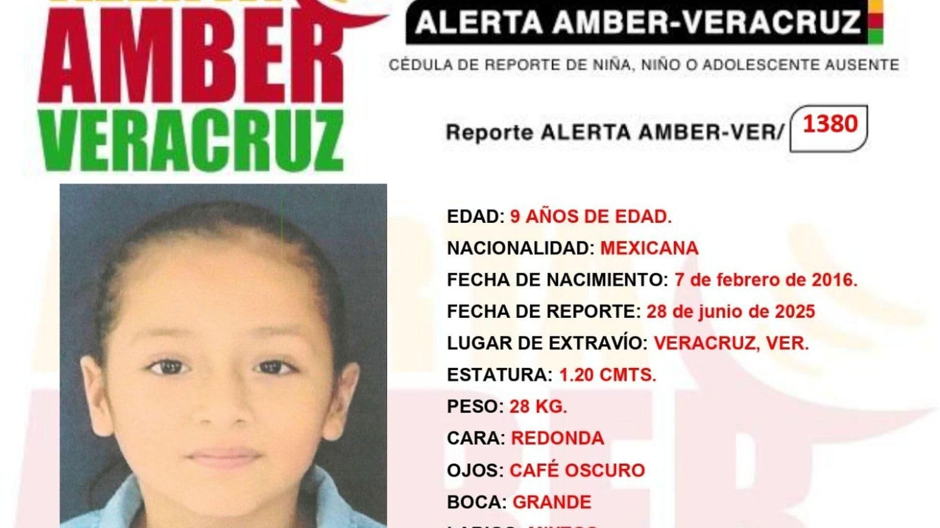 Emiten Alerta Amber para Localizar a Sofia Baxzi