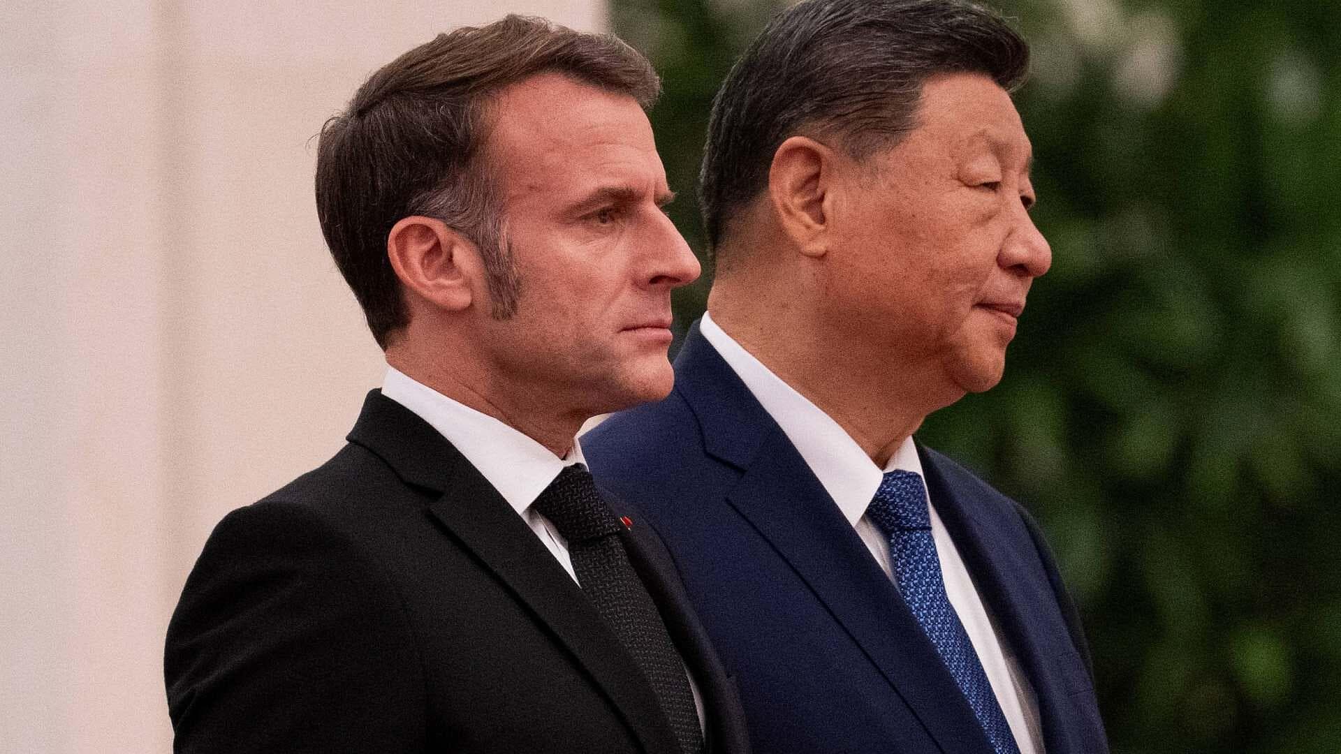 Macron se Reúne con Xi Jinping en Pekín y Exhorta a Mediar Alto al Fuego en Ucrania