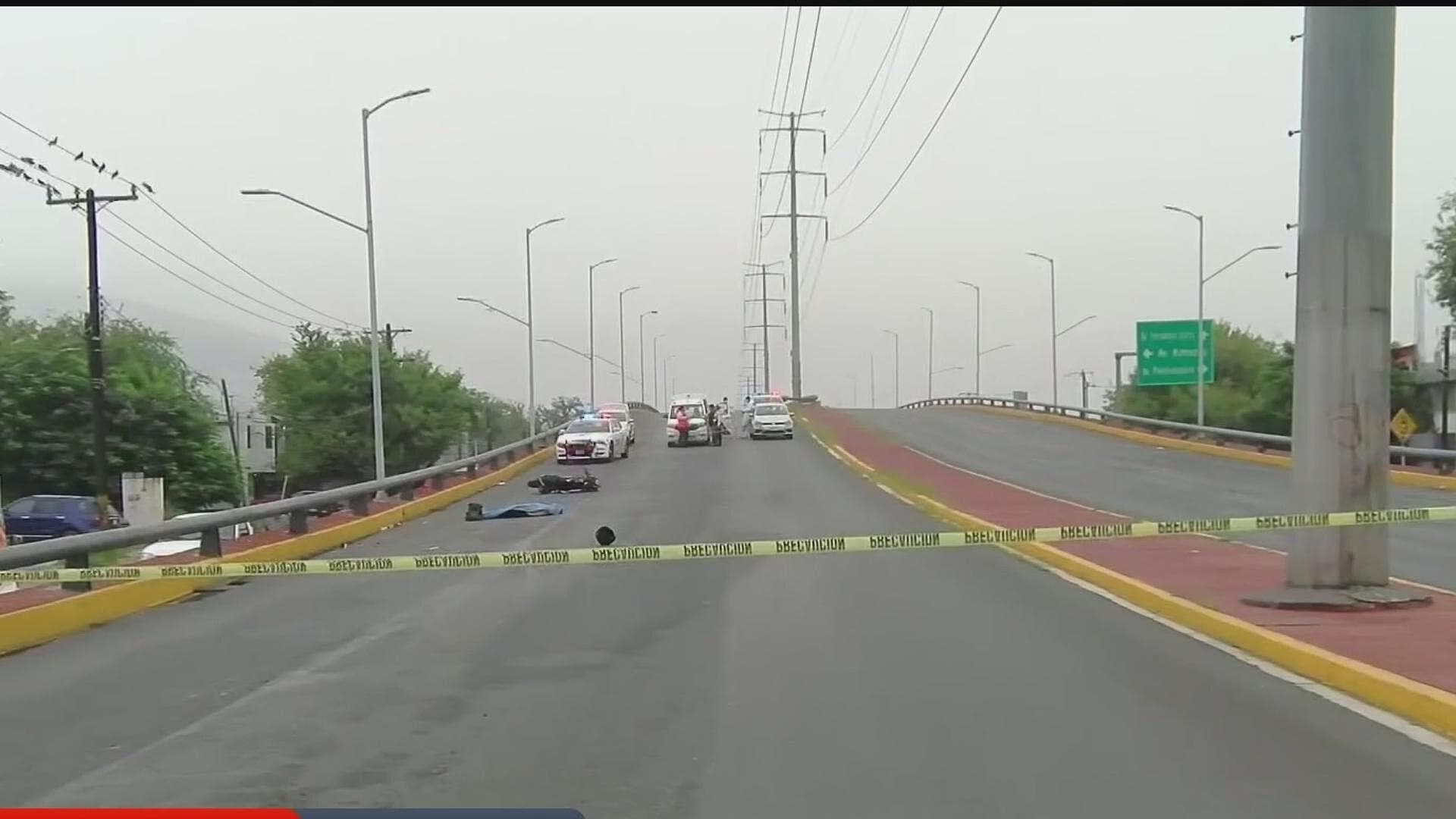 Muere Motociclista Tras Accidente Vial en Monterrey