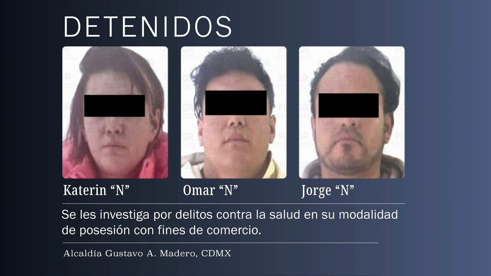 Detienen a Tres Personas y Aseguran Más de 100 Kilos de Marihuana en Gustavo A. Madero