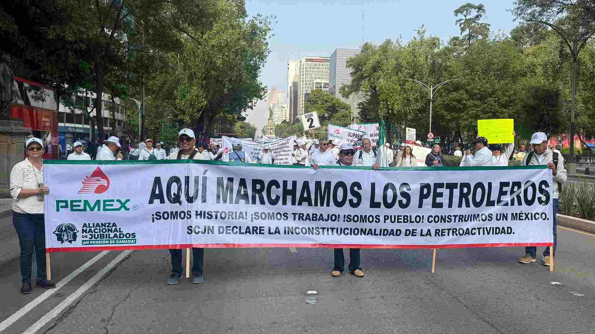 Petroleros Jubilados Marchan Hoy al Zócalo de CDMX