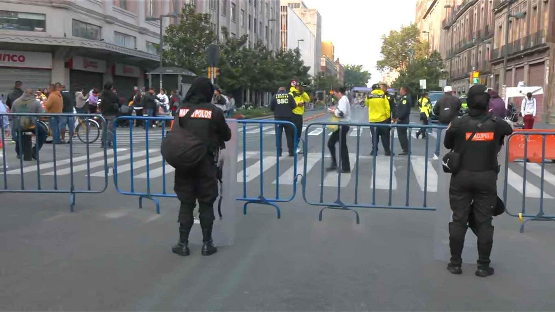 Así Está el Zócalo de CDMX por Arribo de Integrantes de la CNTE