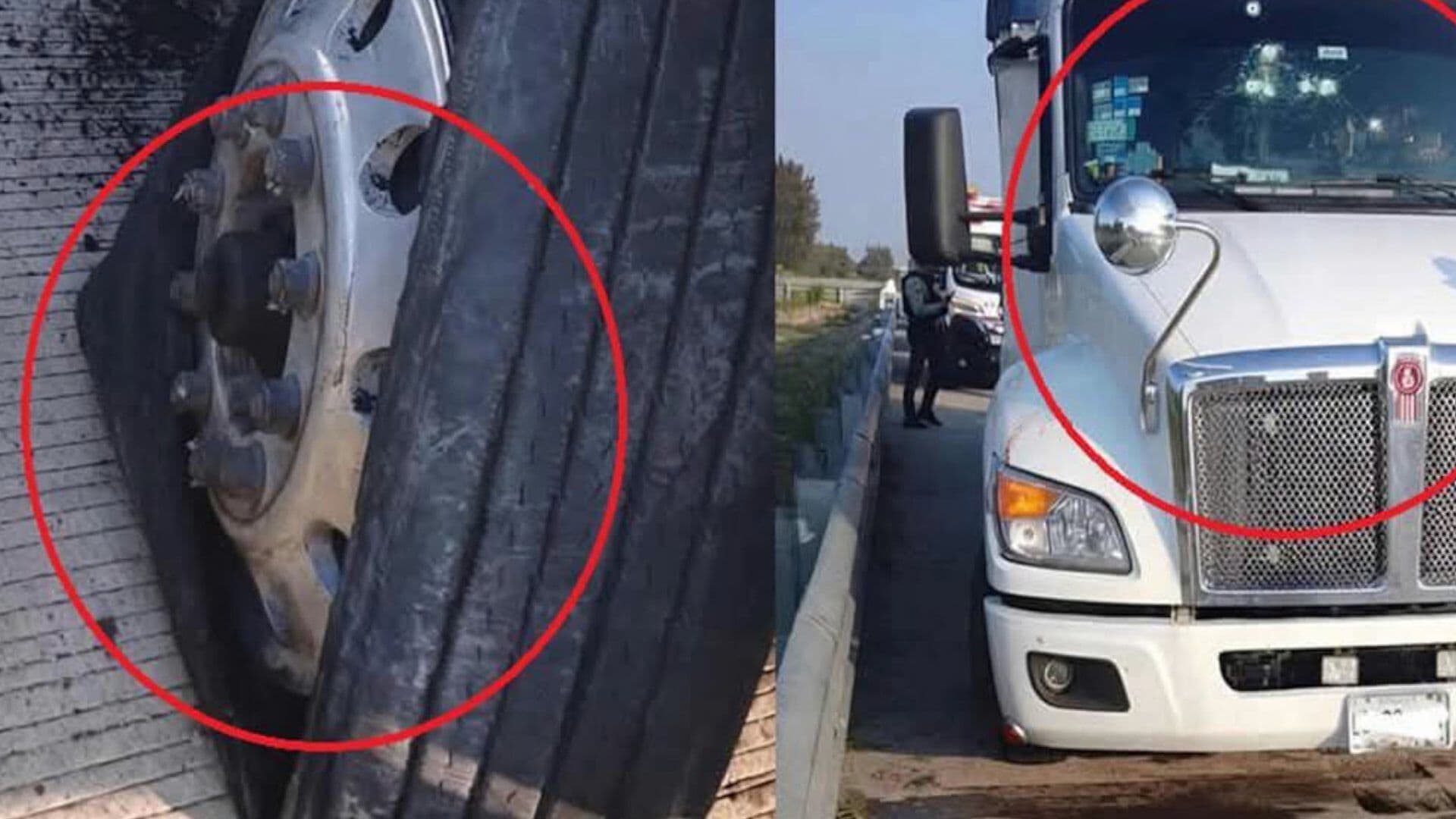 Intento Asalto Chofer de Tráiler Autopista Puebla Orizaba Tractocamión Baleado por Delincuentes