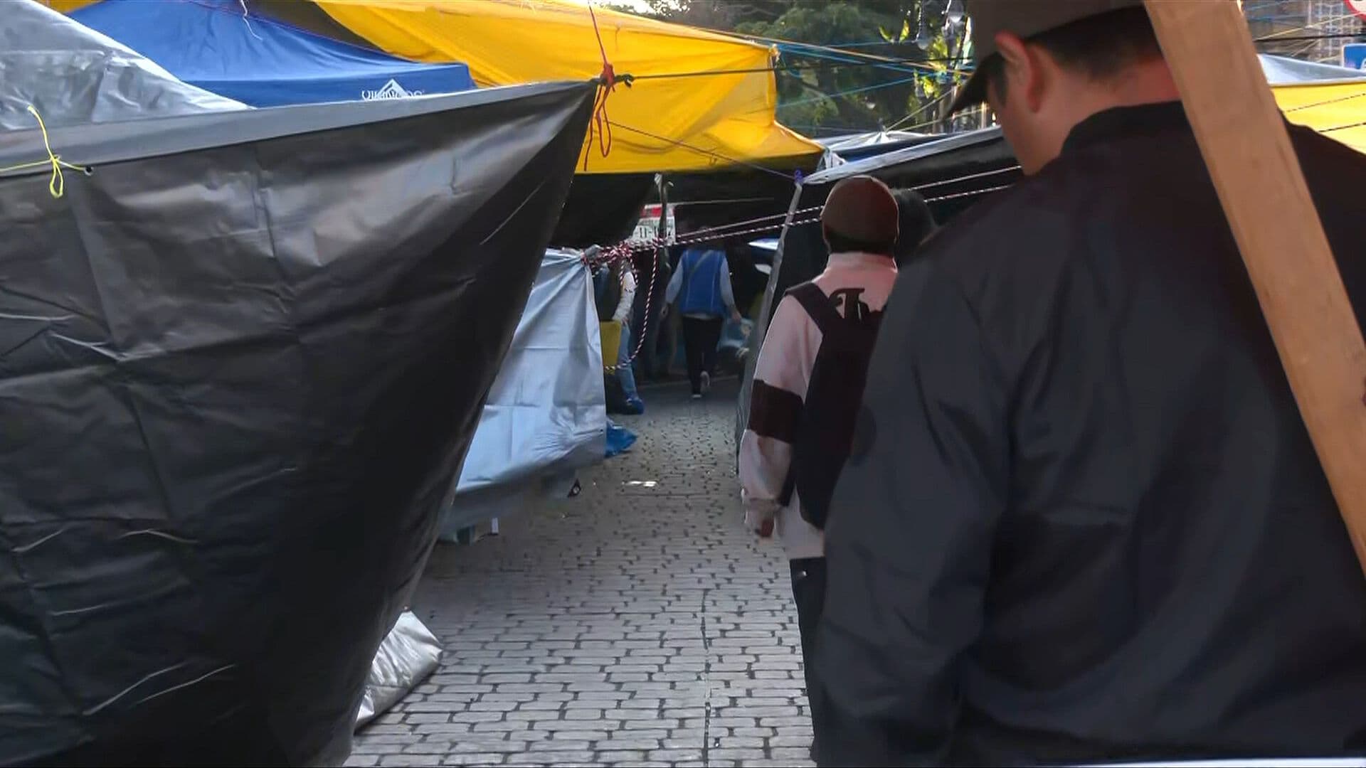 Integrantes de la CNTE Muere en Campamento de 5 de Mayo, CDMX