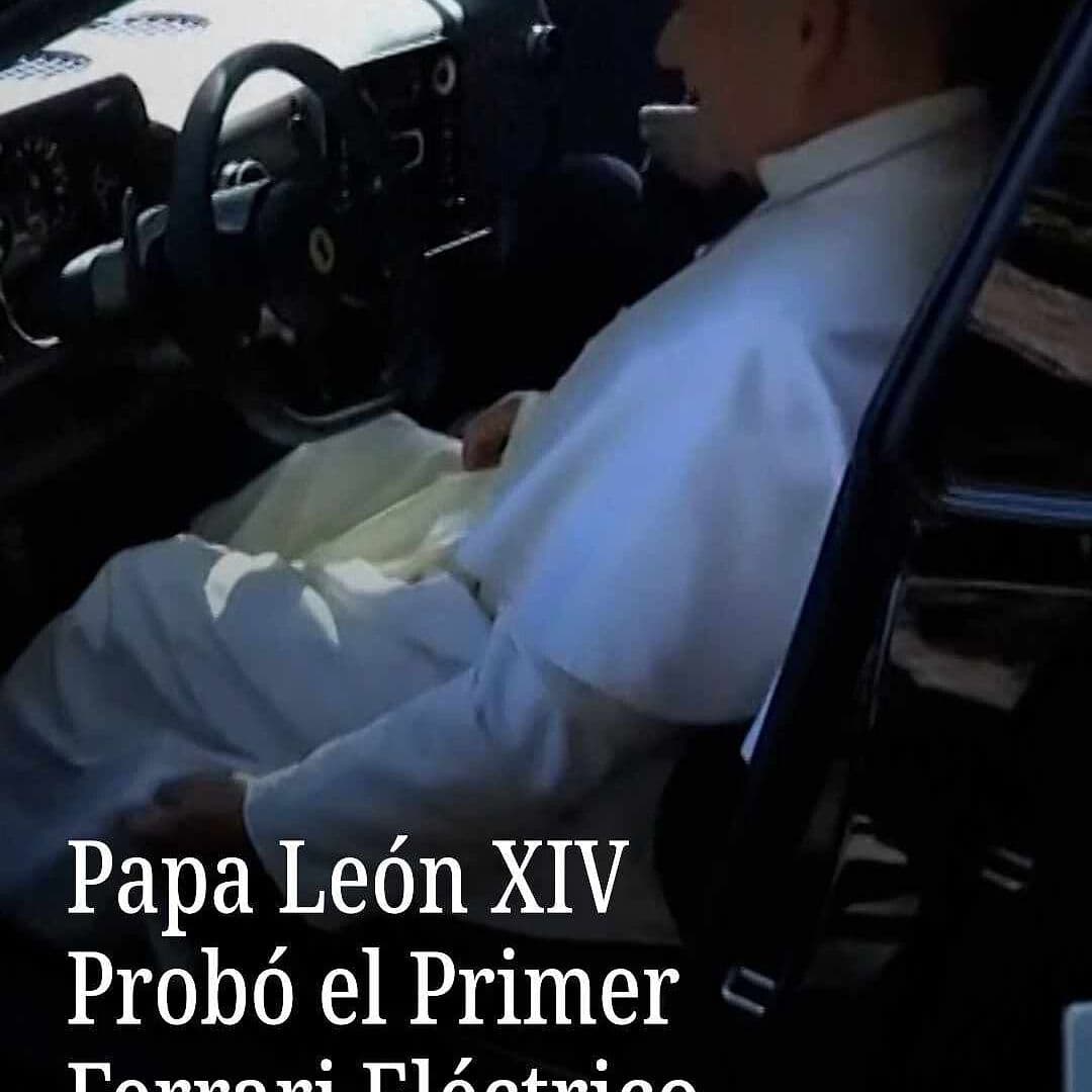 Papa León XIV Probó el Primer Ferrari Eléctrico