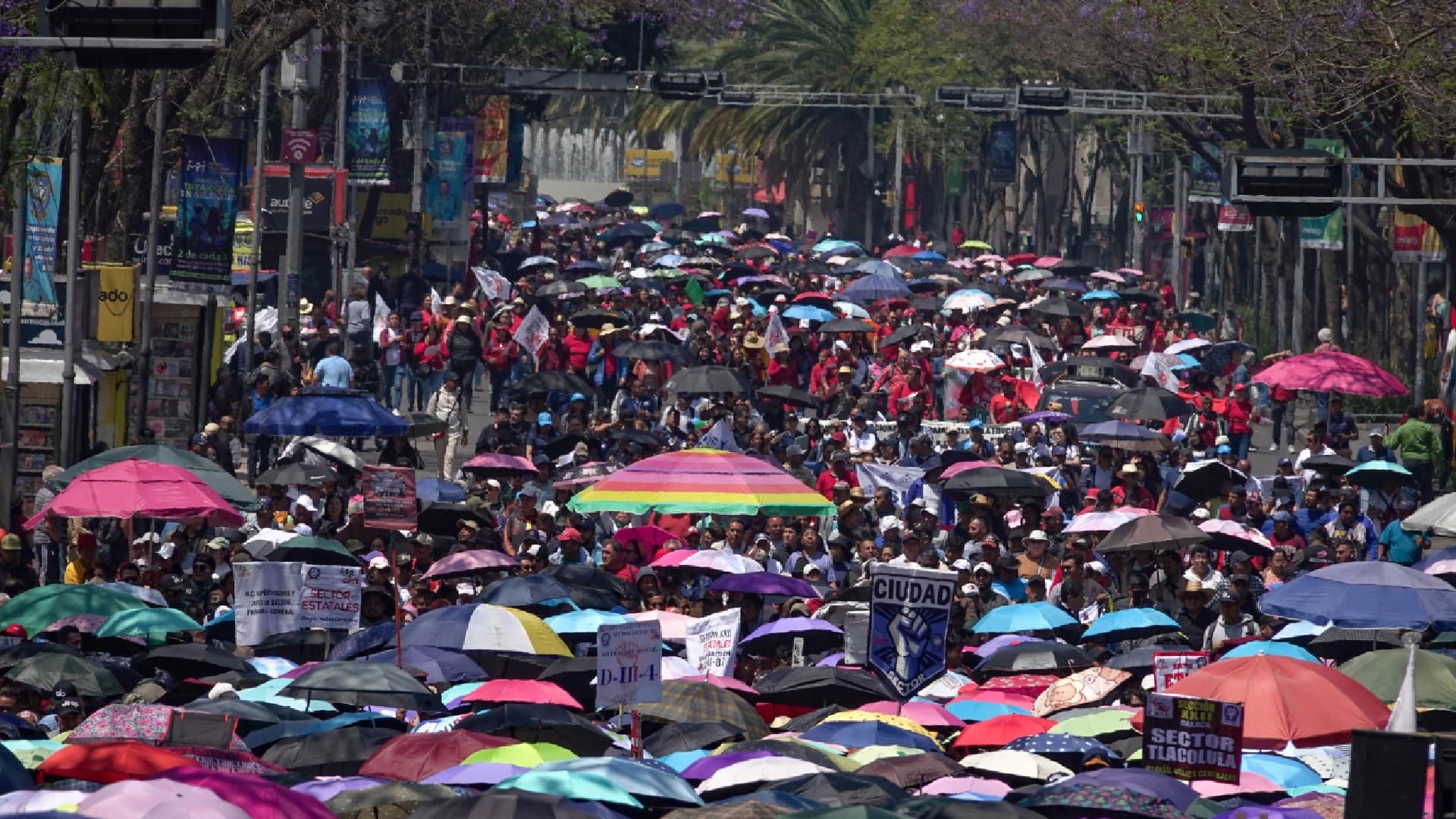 CNTE marcha en la CDMX. Foto: Cuartoscuro