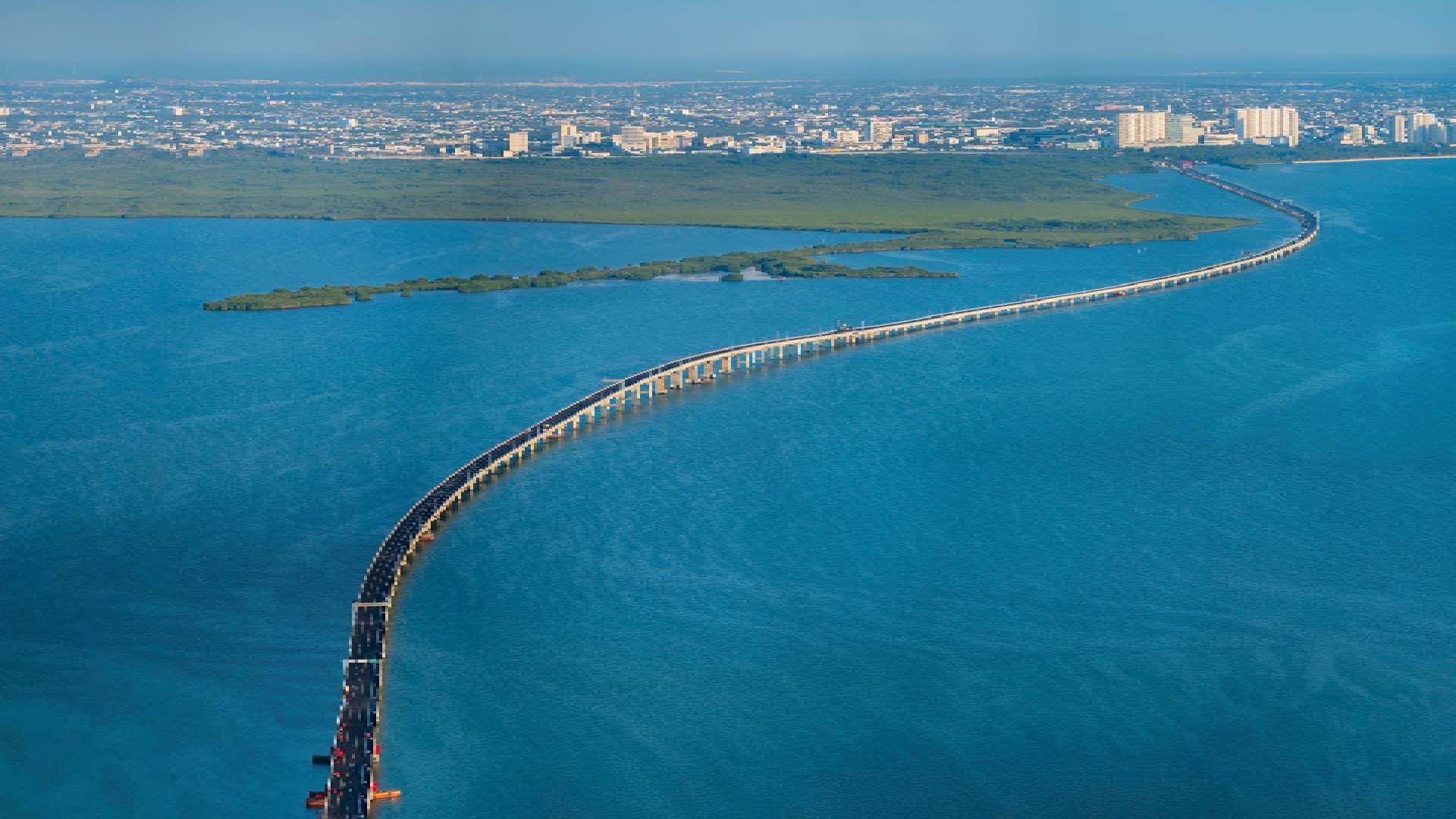 Claudia Sheinbaum Inaugura Puente Nichupté en Cancún. Foto: Gobierno de México
