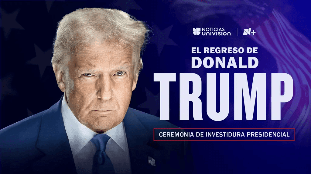 Más de 20.5 millones de personas siguieron la Investidura de Donald Trump por TelevisaUnivision