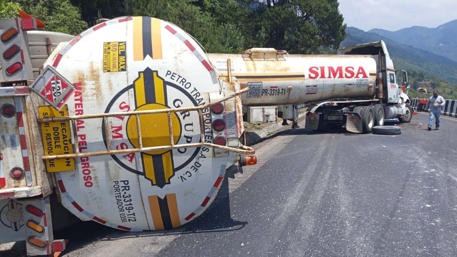 Cierre total por accidente en la Autopista Acatzingo - Cd. Mendoza