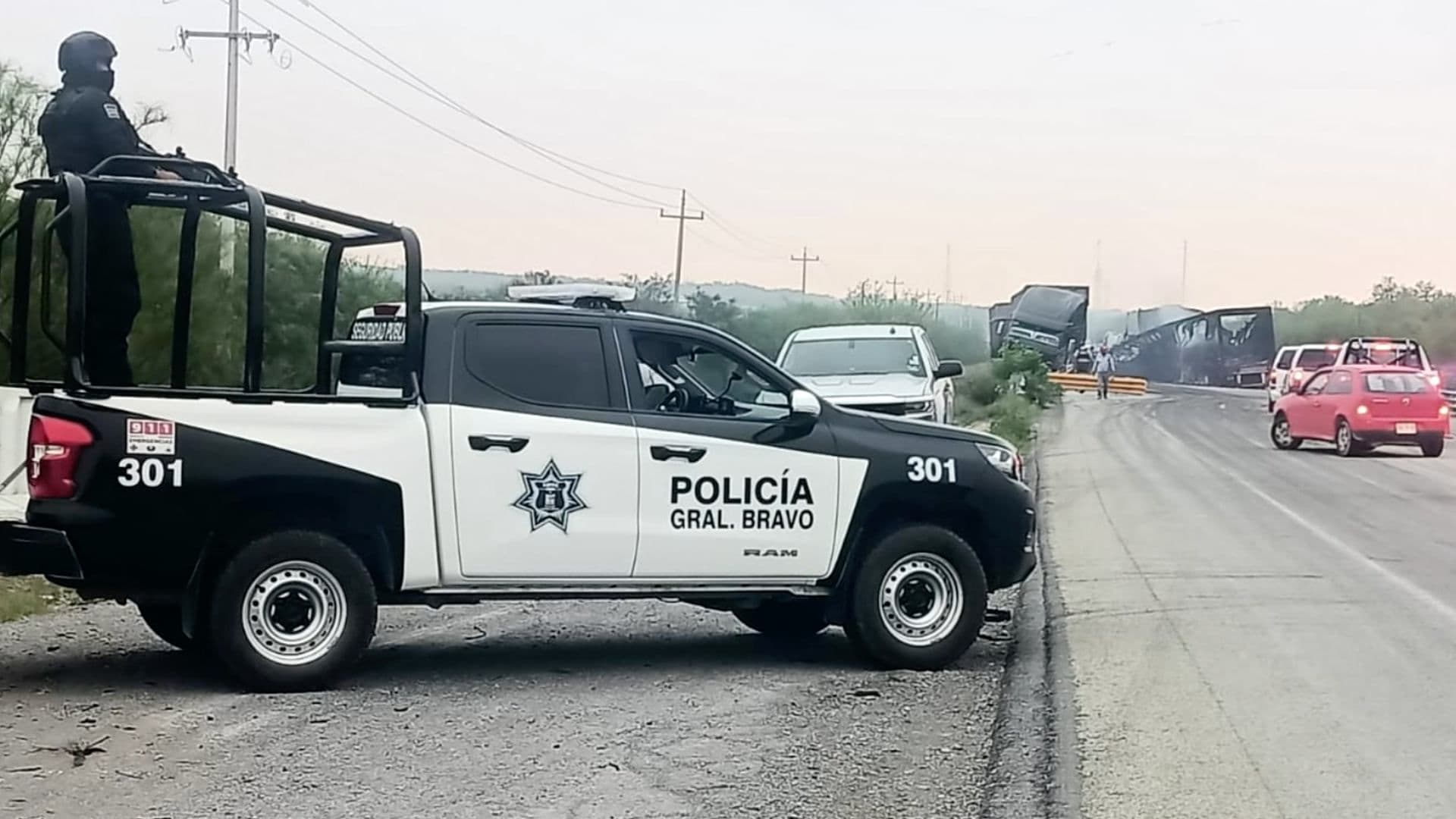 Reportan Bloqueos de Carretera y Autopista a Reynosa en General Bravo, Nuevo León