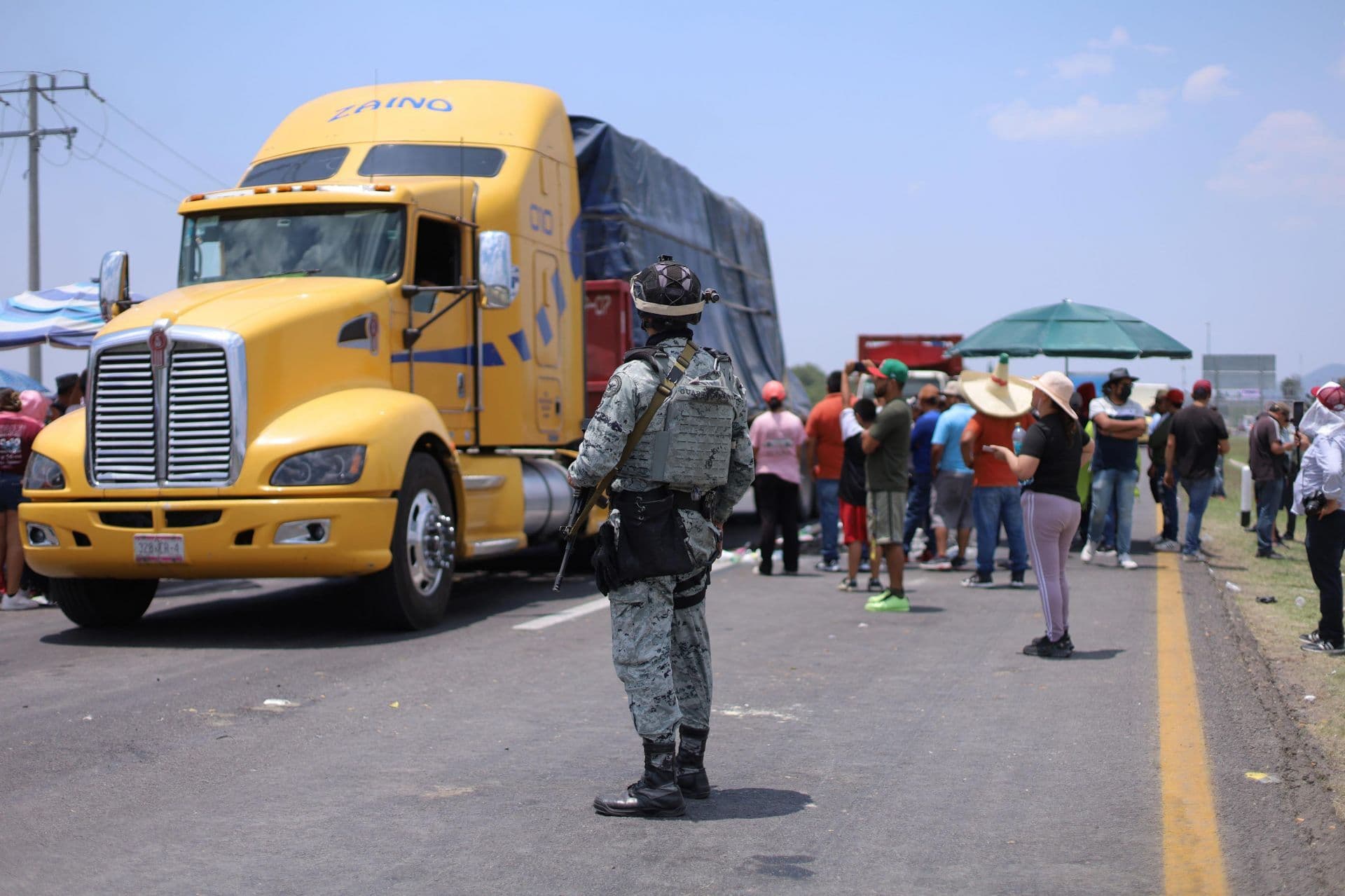 Bloqueo en la carretera Querétaro