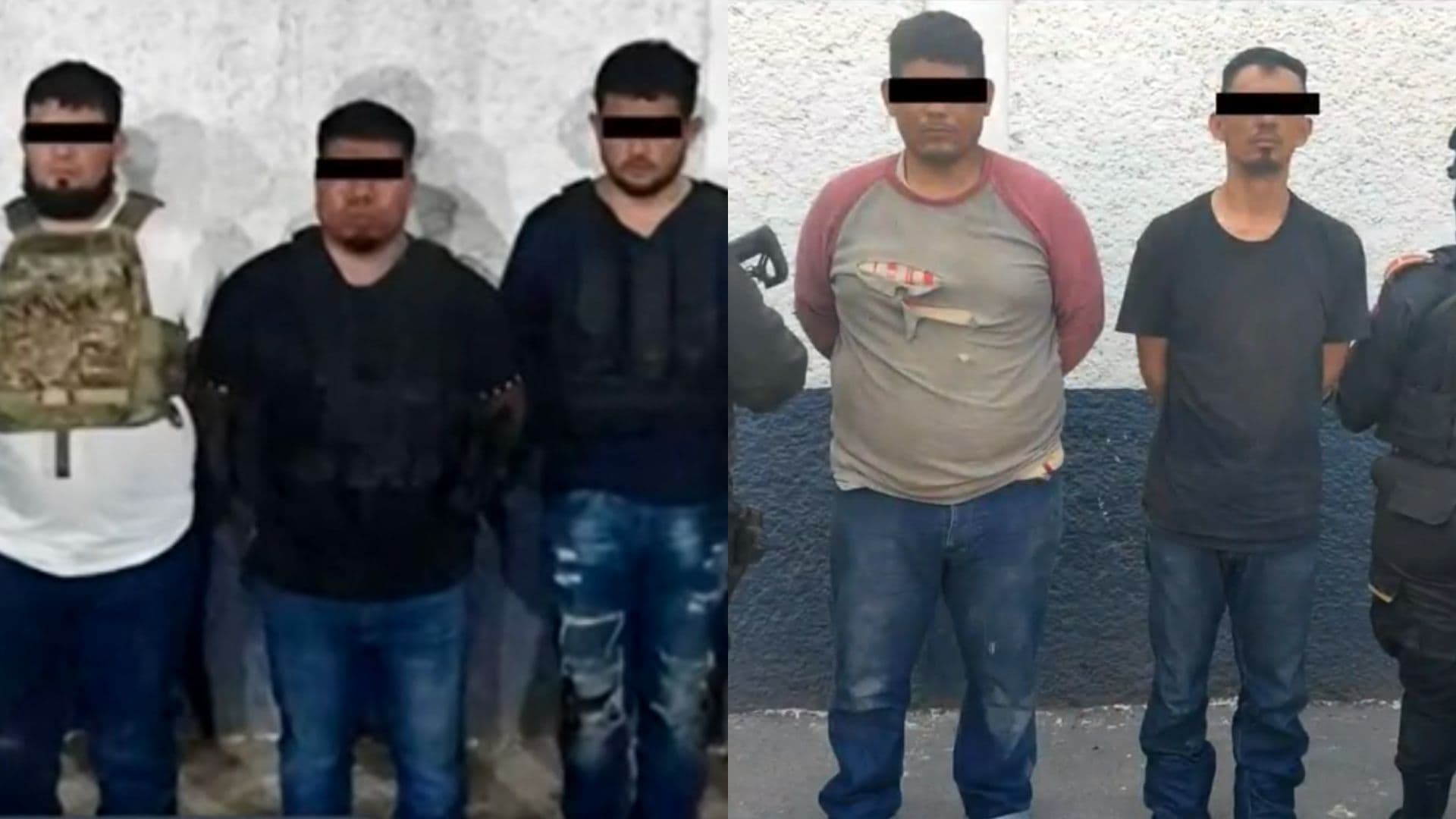 Hombres detenidos en Sabinas Hidalgo y Parás Nuevo León