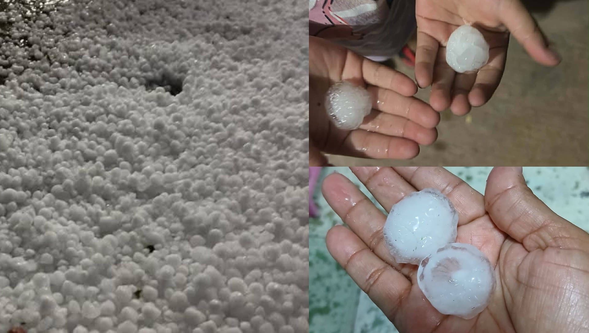 Enormes Granizos e Intensa Lluvia Cubre de Blanco la Región Mixteca de Puebla