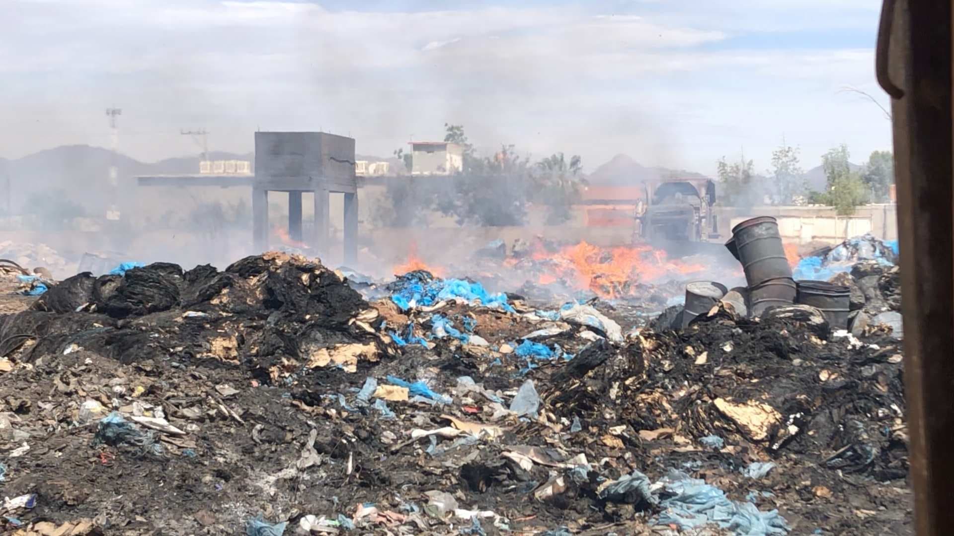 Incendio en Recicladora