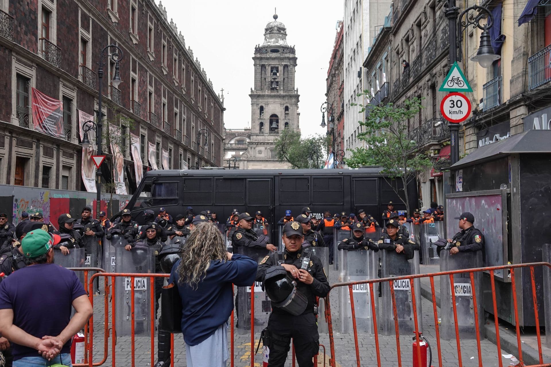Campamento de la CNTE en Centro CDMX