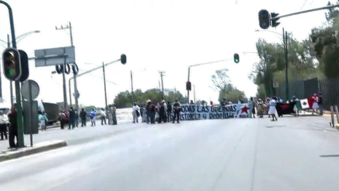 Caos en Insurgentes Sur por manifestación afuera de Conagua