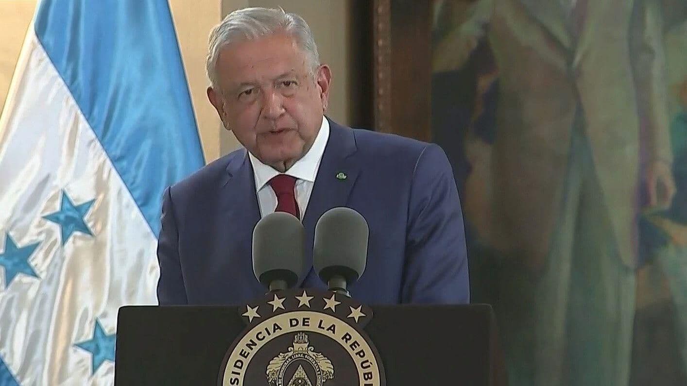 AMLO da mensaje conjunto con Xiomara Castro durante visita a Honduras