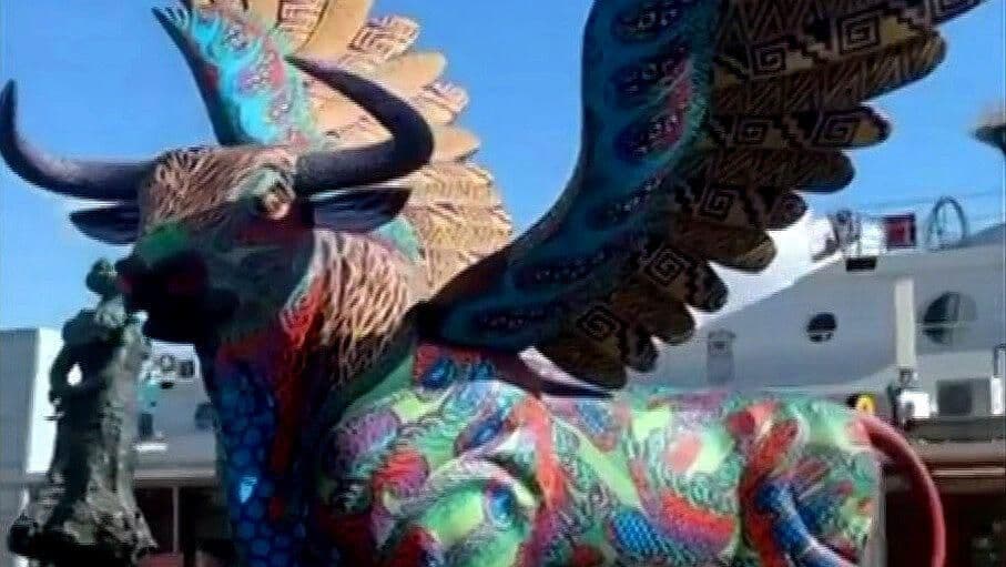 ¡De Oaxaca para el mundo!: Exhiben alebrije monumental en Oslo, Noruega