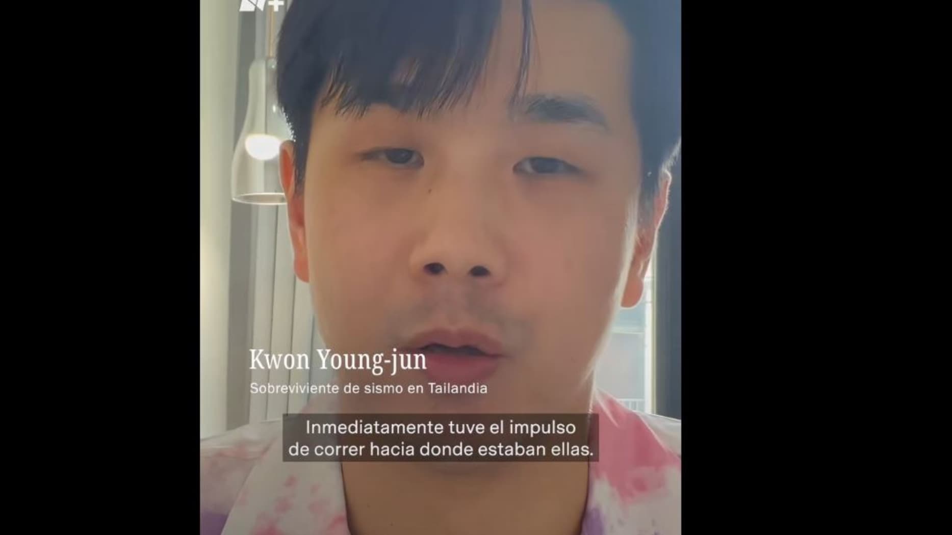 El Gran Salto de Kwon Young-jun Que le Salvó la Vida en el Sismo de Myanmar; N+ Platicó con Él