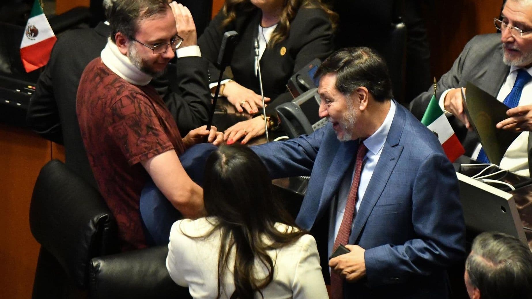 Fernández Noroña Declina Protección de la Guardia Nacional Luego de Altercado con Alito Moreno