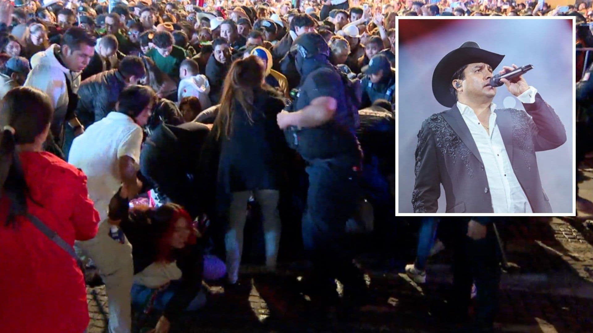 Concierto de Julión Álvarez en Puebla Deja 12 Personas Lesionadas tras Derribo de Seguridad