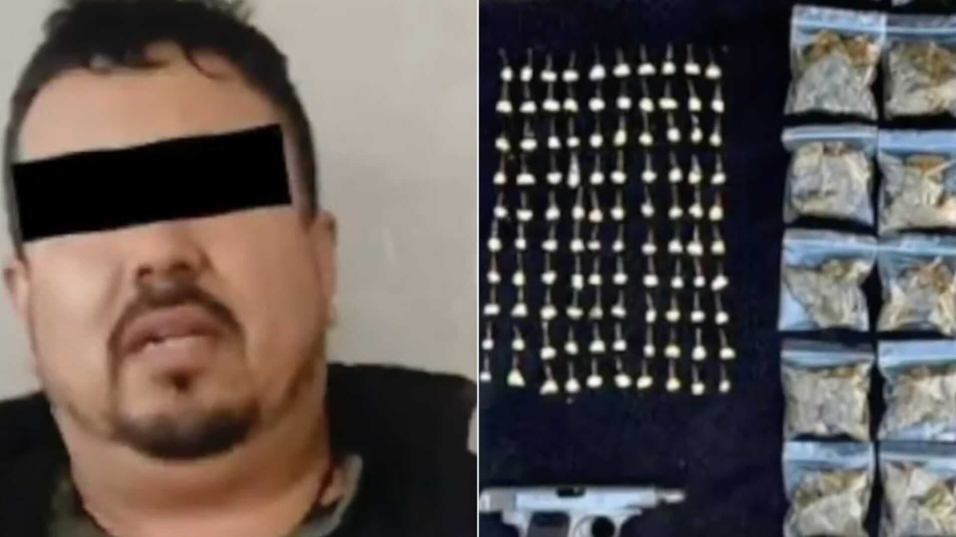 Detienen a Hombre con Más 400 Dosis de Droga en la Colonia Obrera en León, Guanajuato