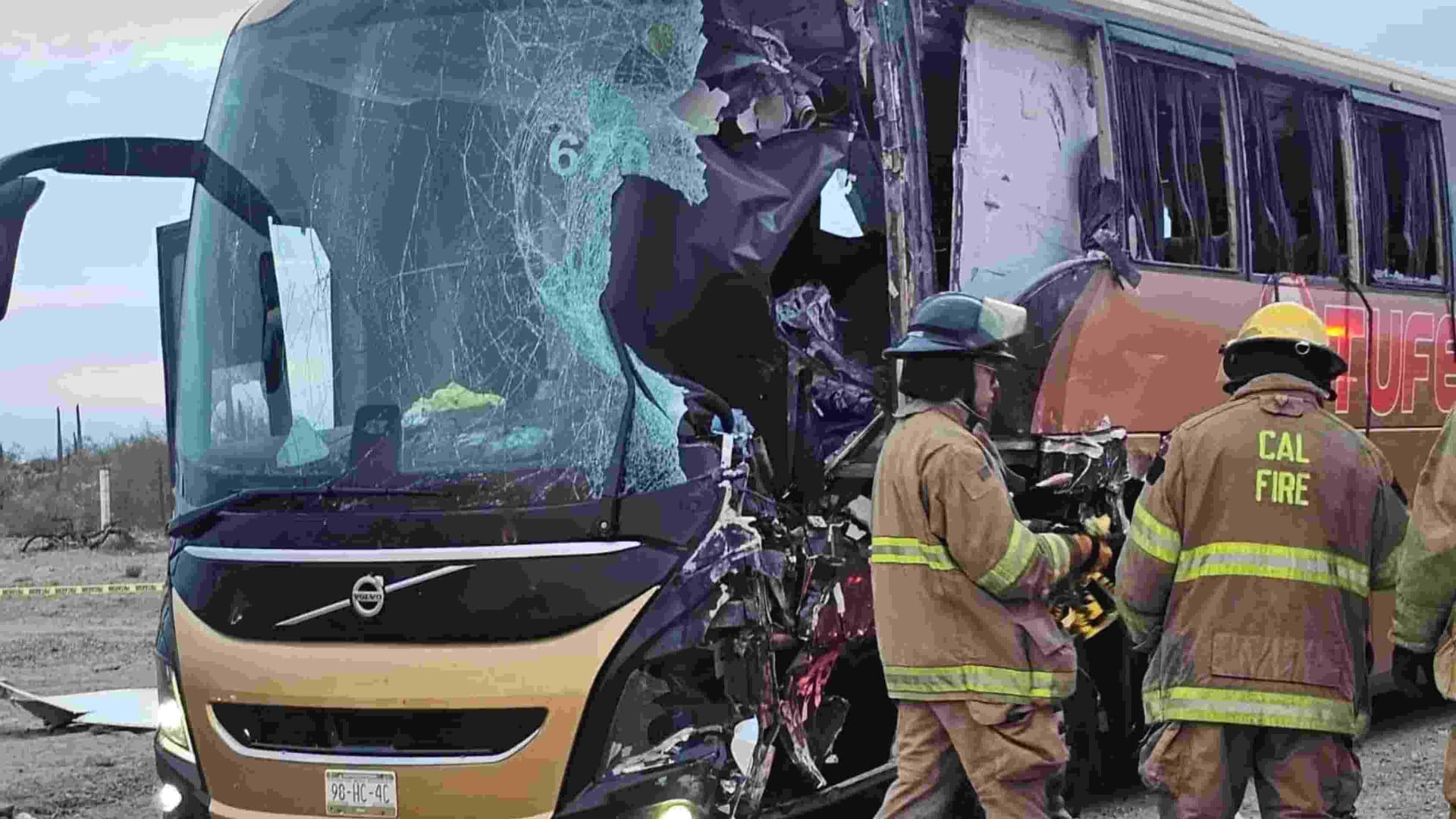 5 Muertos y 25 Lesionados Deja Choque de Autobús en Caborca-Sonoyta