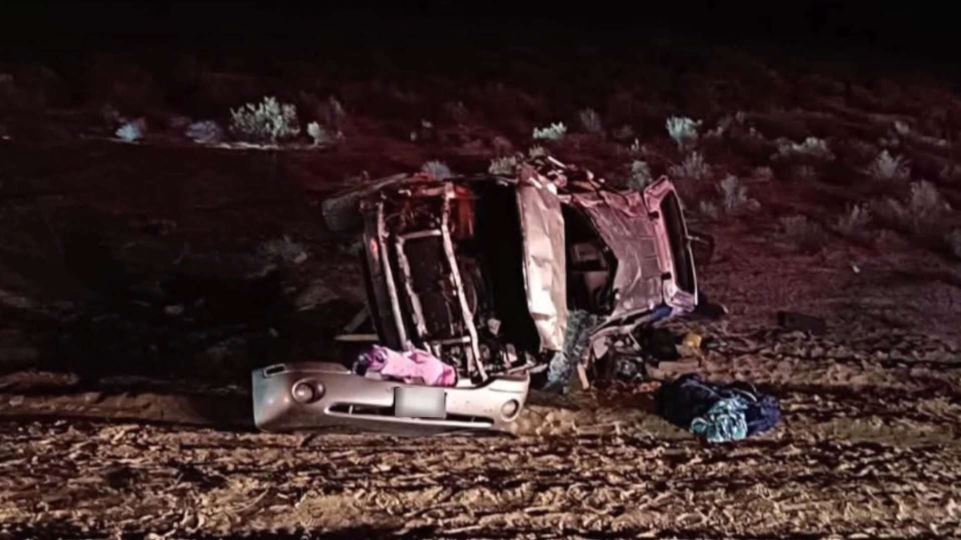 Mujer e Hija Mueren tras Volcar su Vehículo en Carretera Puerto Peñasco–Golfo de Santa Clara