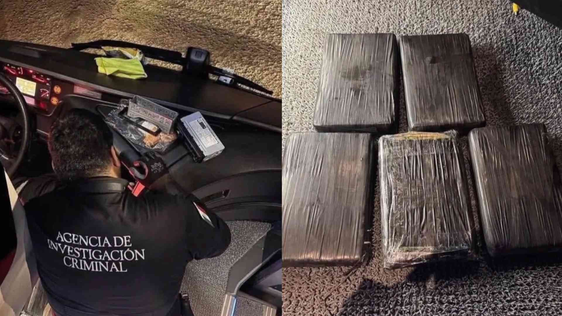 Dos Hombres Detenidos por Transportar Paquetes con Fentanilo en Autobús de Pasajeros en Caborca