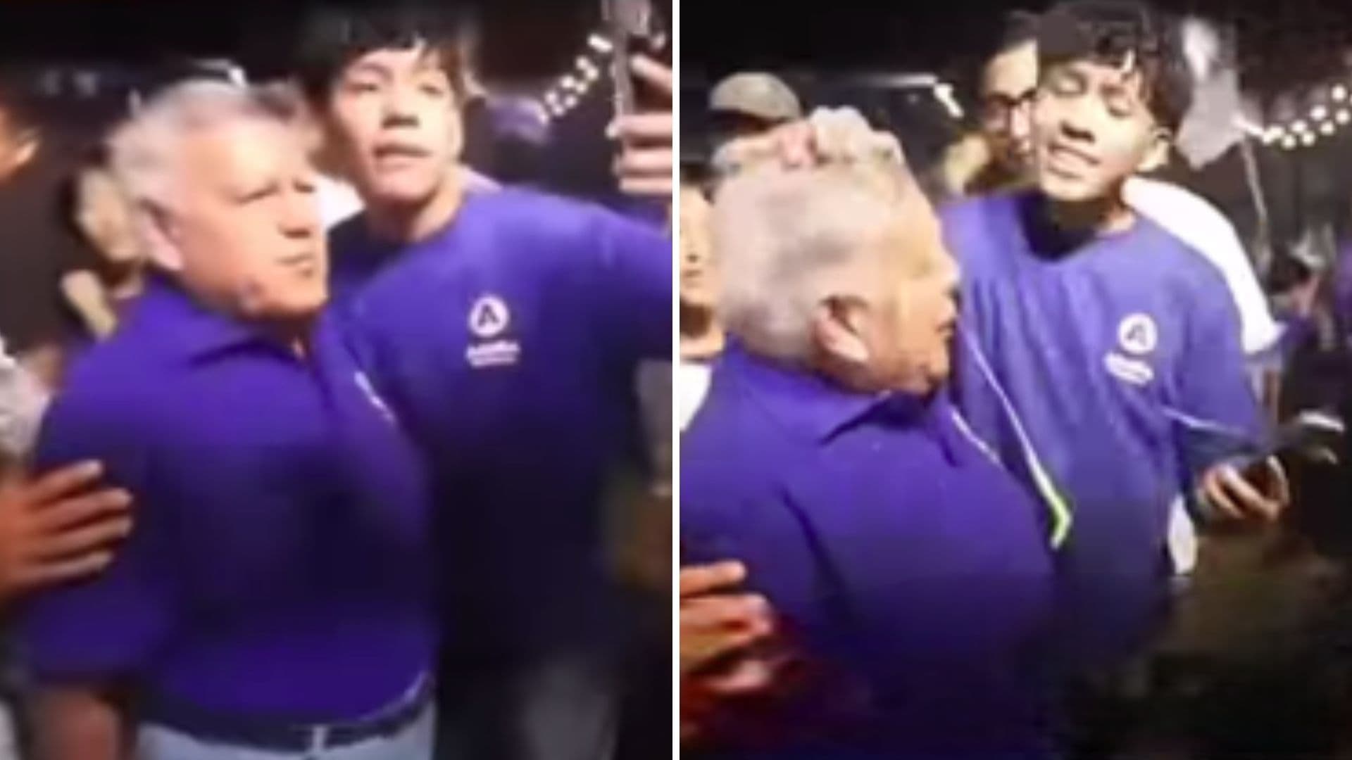 Joven Finge Selfie con Candidato Presidencial de Perú en Mitin y le Rompe un Huevo en la Cabeza