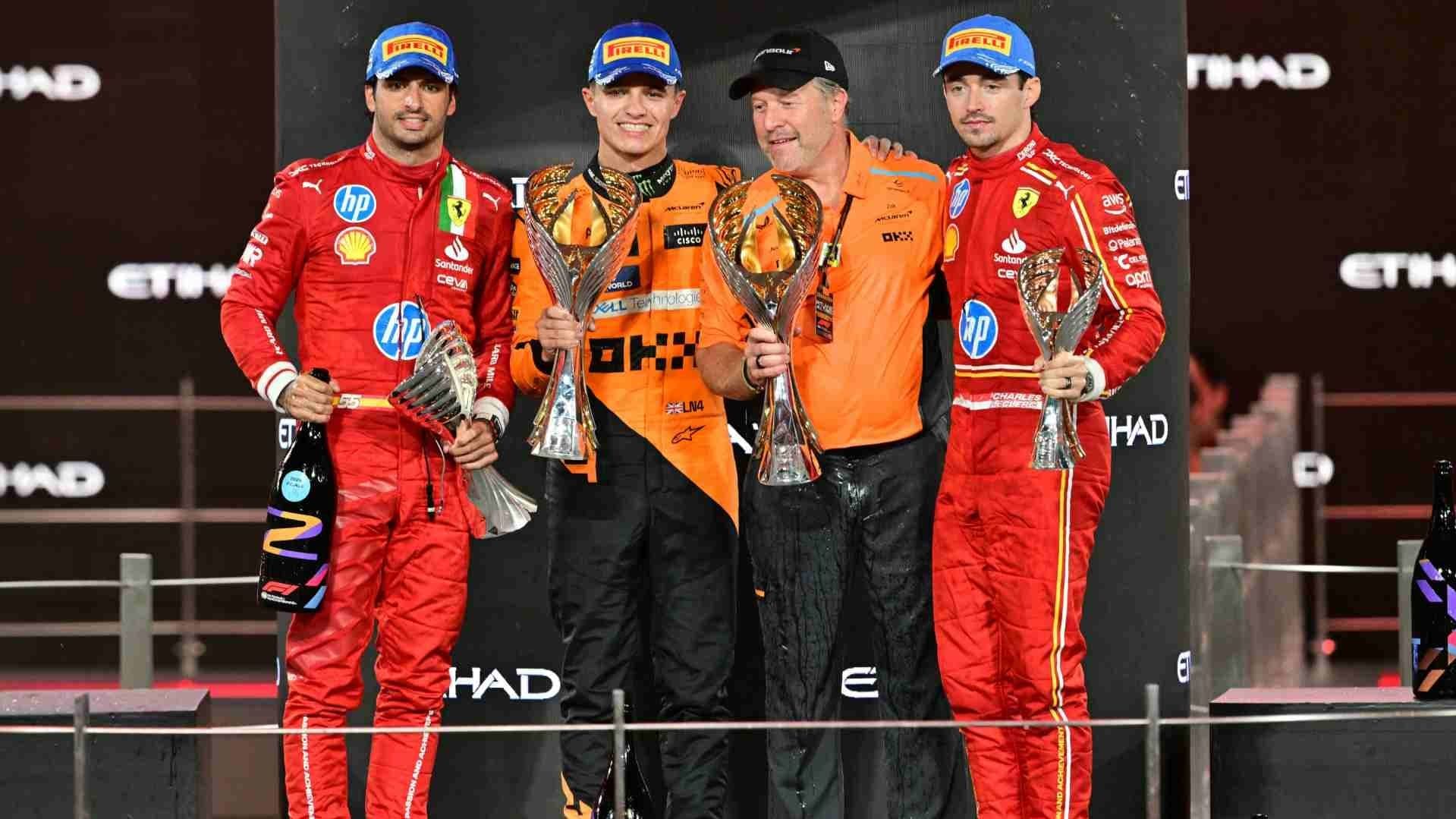 Lando Norris Gana el GP de Abu Dabi de la Fórmula 1; ‘Checo’ Pérez Abandona Carrera