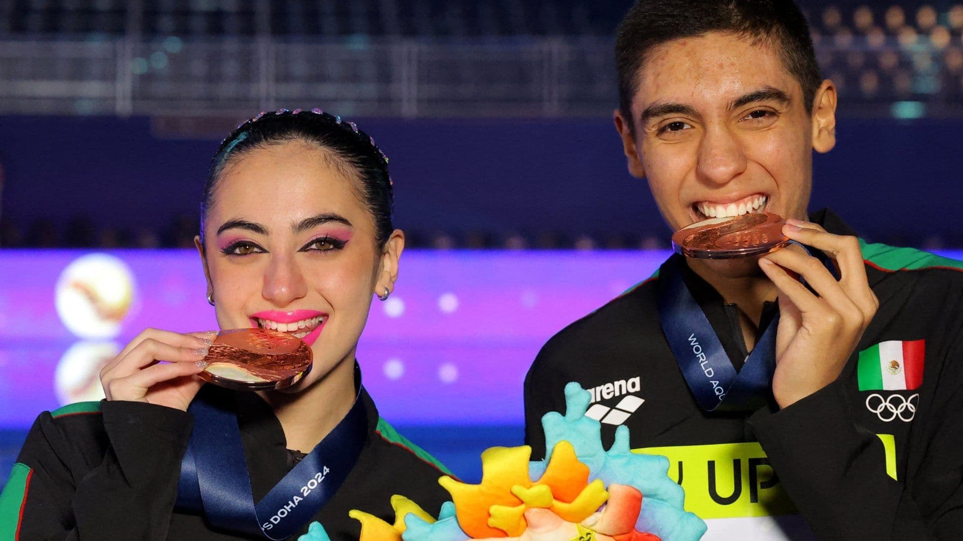 Pareja Mexicana Consigue Nuevo Bronce en Mundial de Natación en Doha