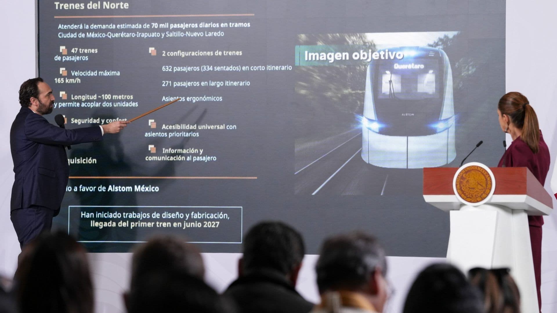 Sheinbaum Anuncia Fecha de Inicio del Tren AIFA y México-Querétaro