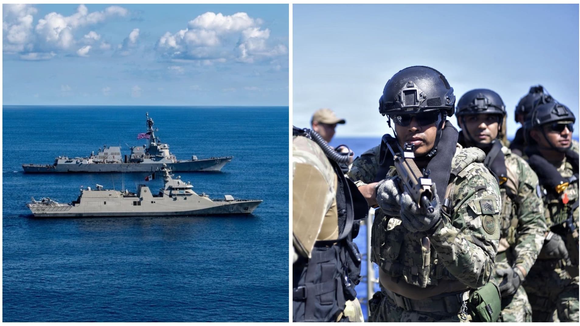 Southern Seas 2026 Pone a Prueba a Fragata de México y Destructor de EUA en Aguas del Pacífico