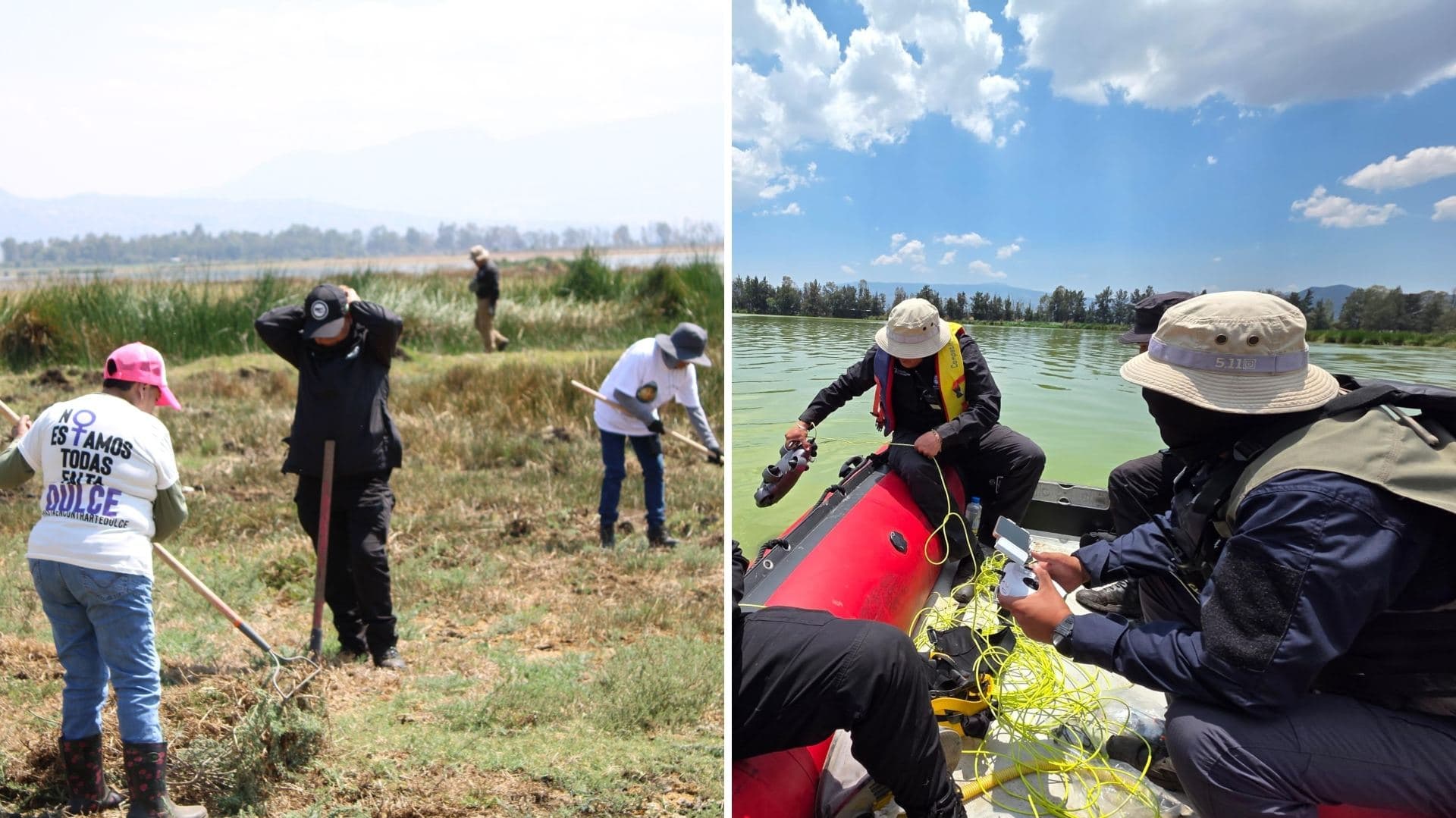 Hallan Más de 50 Indicios Forenses Durante Jornada de Búsqueda en Lagos de Tláhuac y Chalco