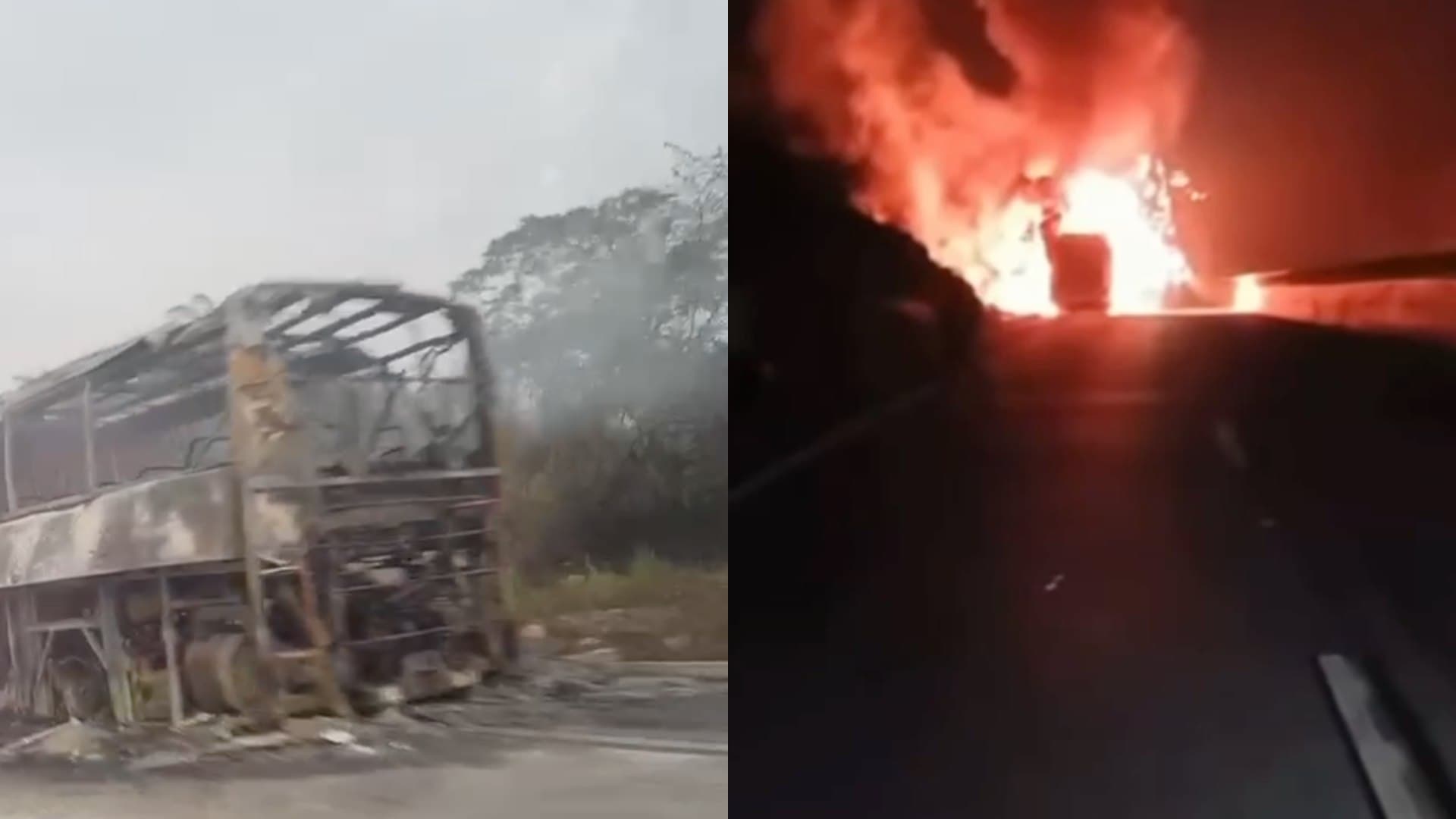 Se Incendia Autobús de Turismo en Autopista Veracruz–Córdoba; Esto se Sabe